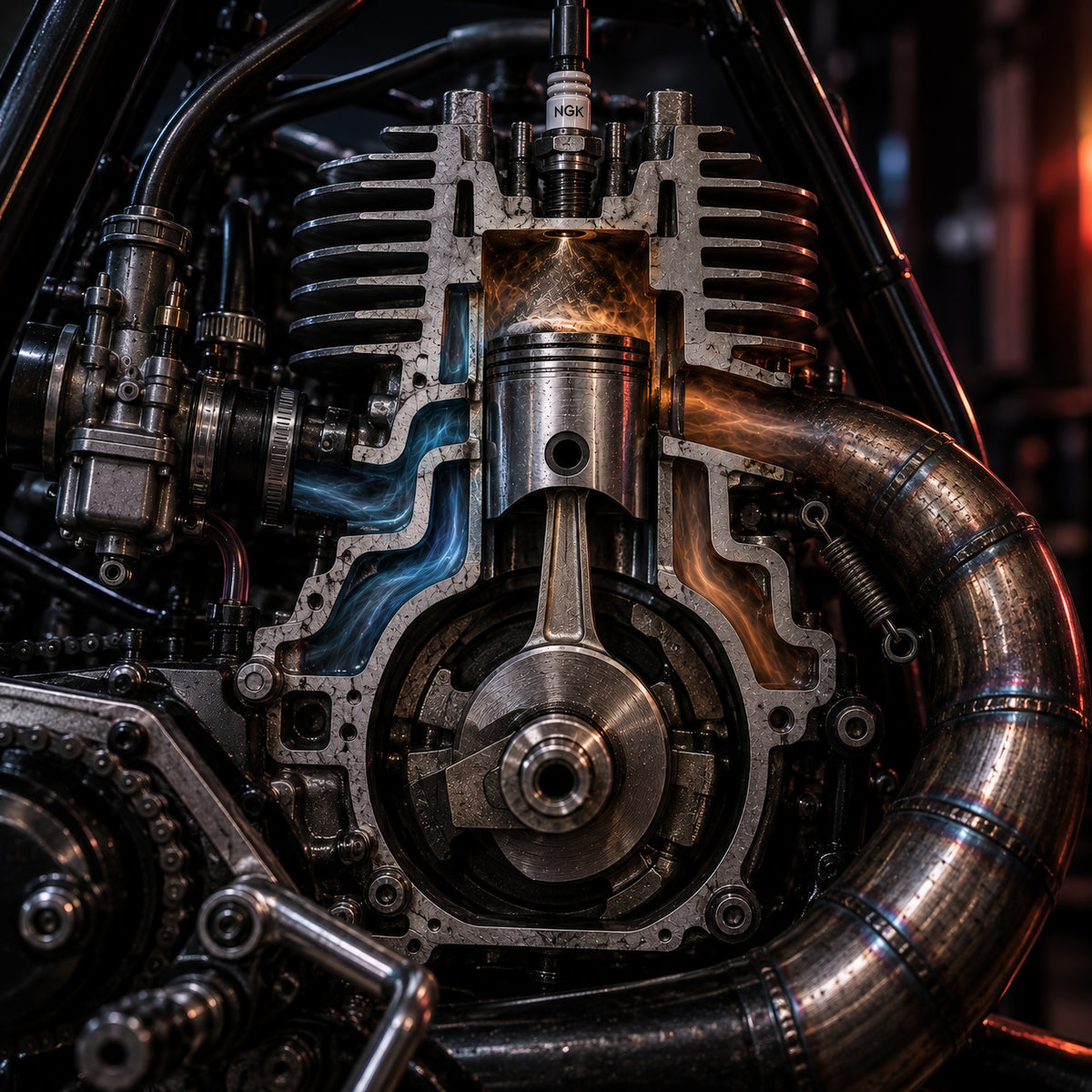 TWO STROKES. DIFFERENT BREED.