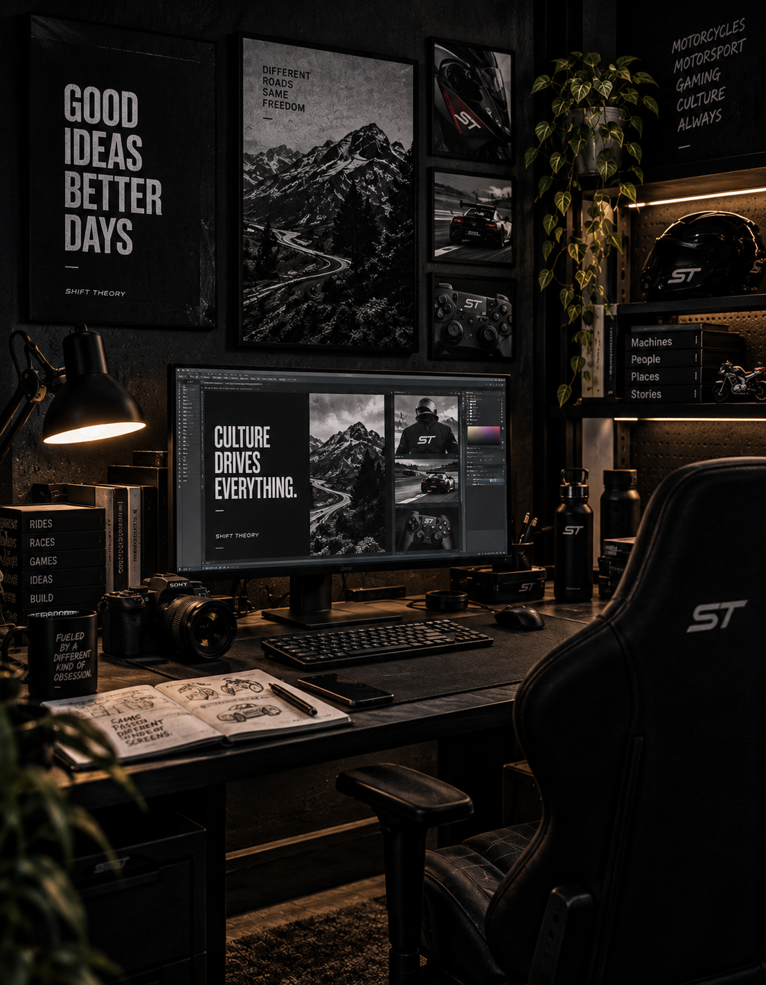 WHERE IDEAS TAKE SHAPE. The late nights, references, sketches and rabbit holes behind what we create.